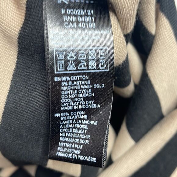 NWT Y2K Vintage Forever 21 Striped Micro Mini Skirt Black and tan medium - Picture 6 of 8